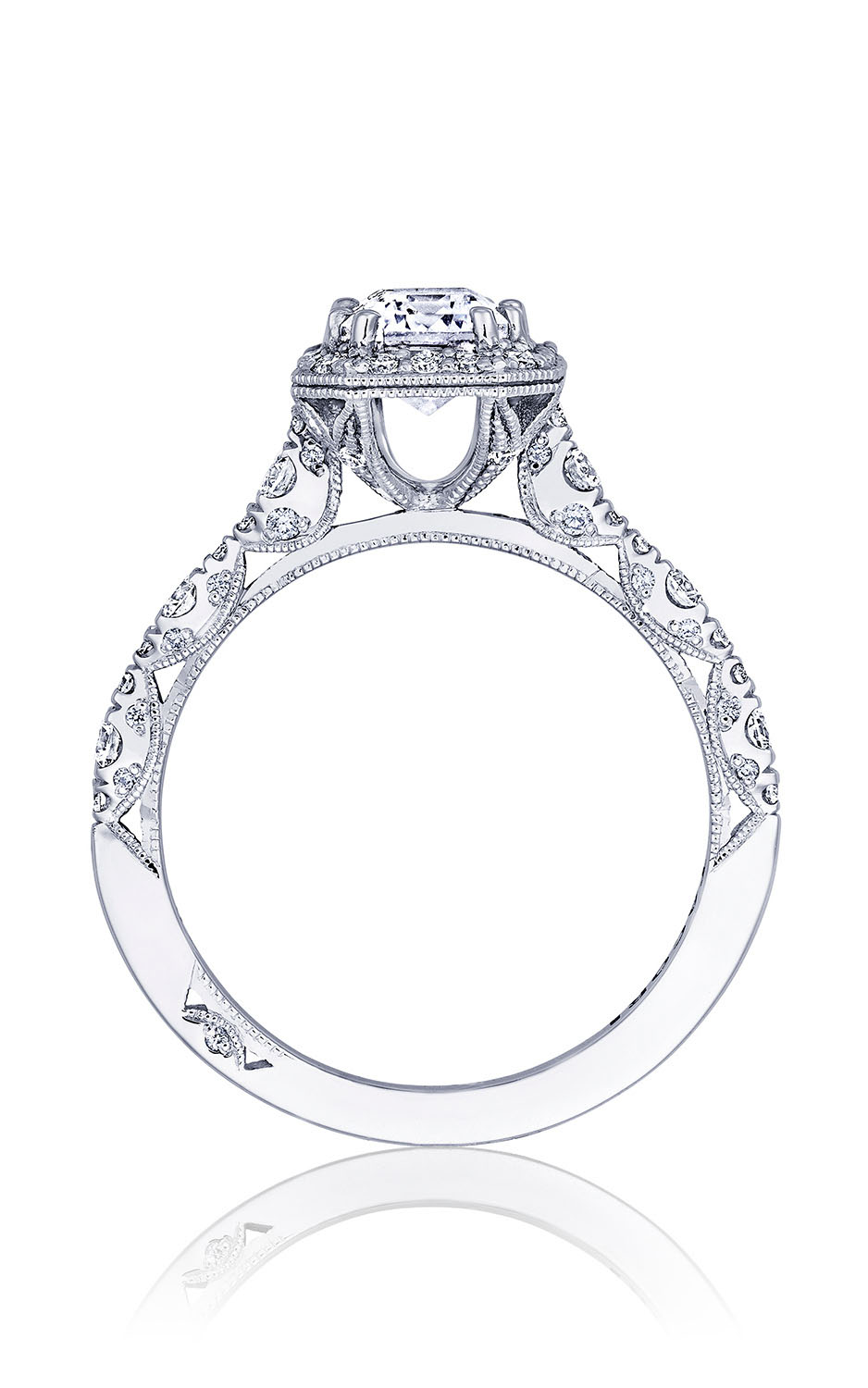Tacori Petite Crescent Engagement Ring HT2560EC75X55