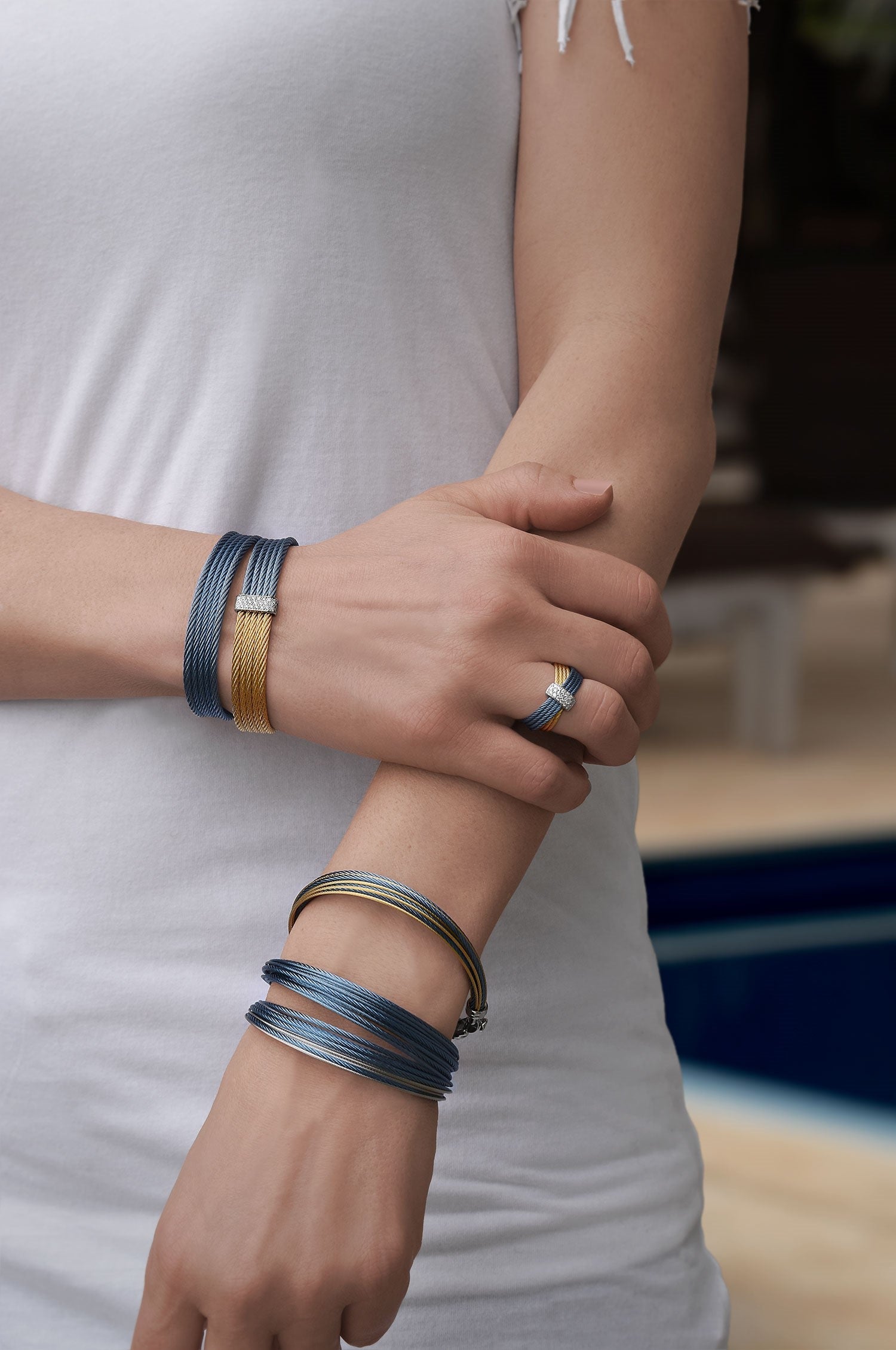 Alor Micro Cable 30-Row Bracelet