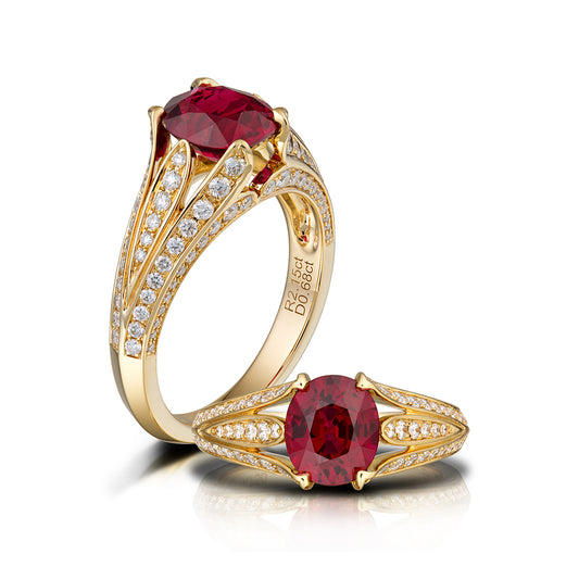 Philip Zahm 18kt yellow gold ring CR2118YRBY