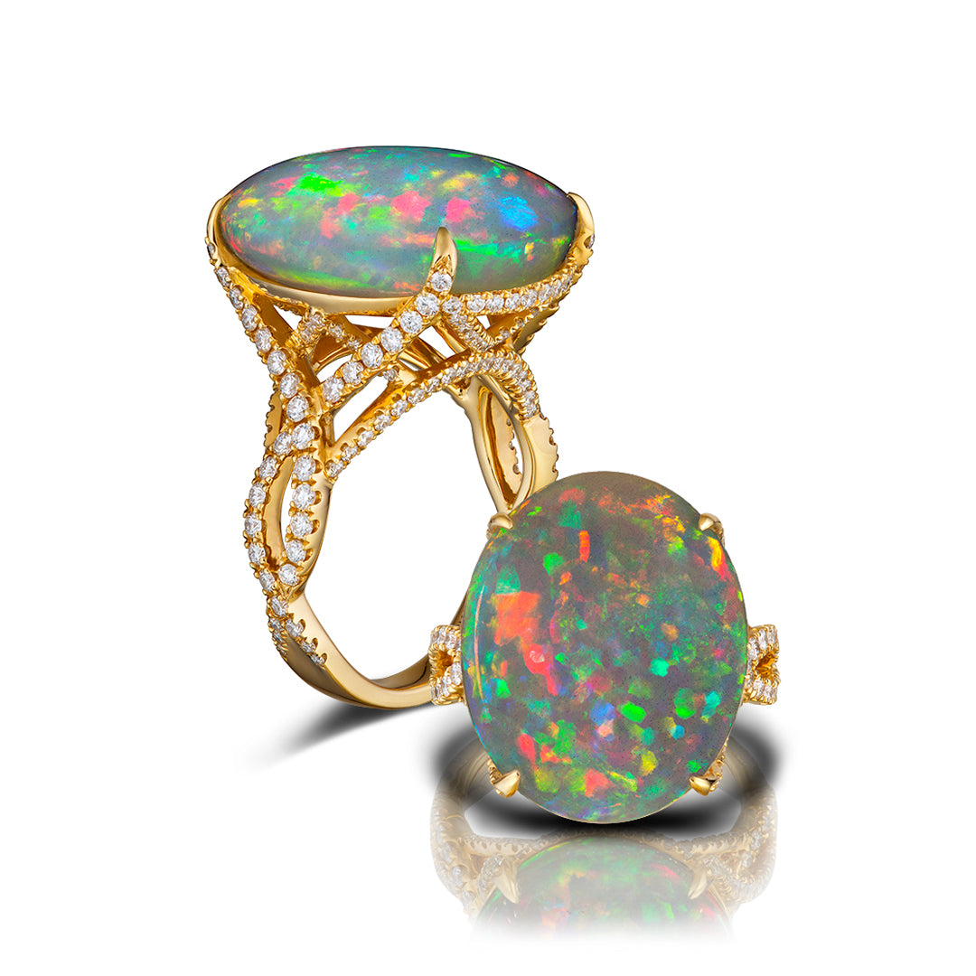 Philip Zahm 18kt yellow gold ring