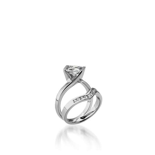 Intrinsic Princess Cut White Gold Engagement Ring