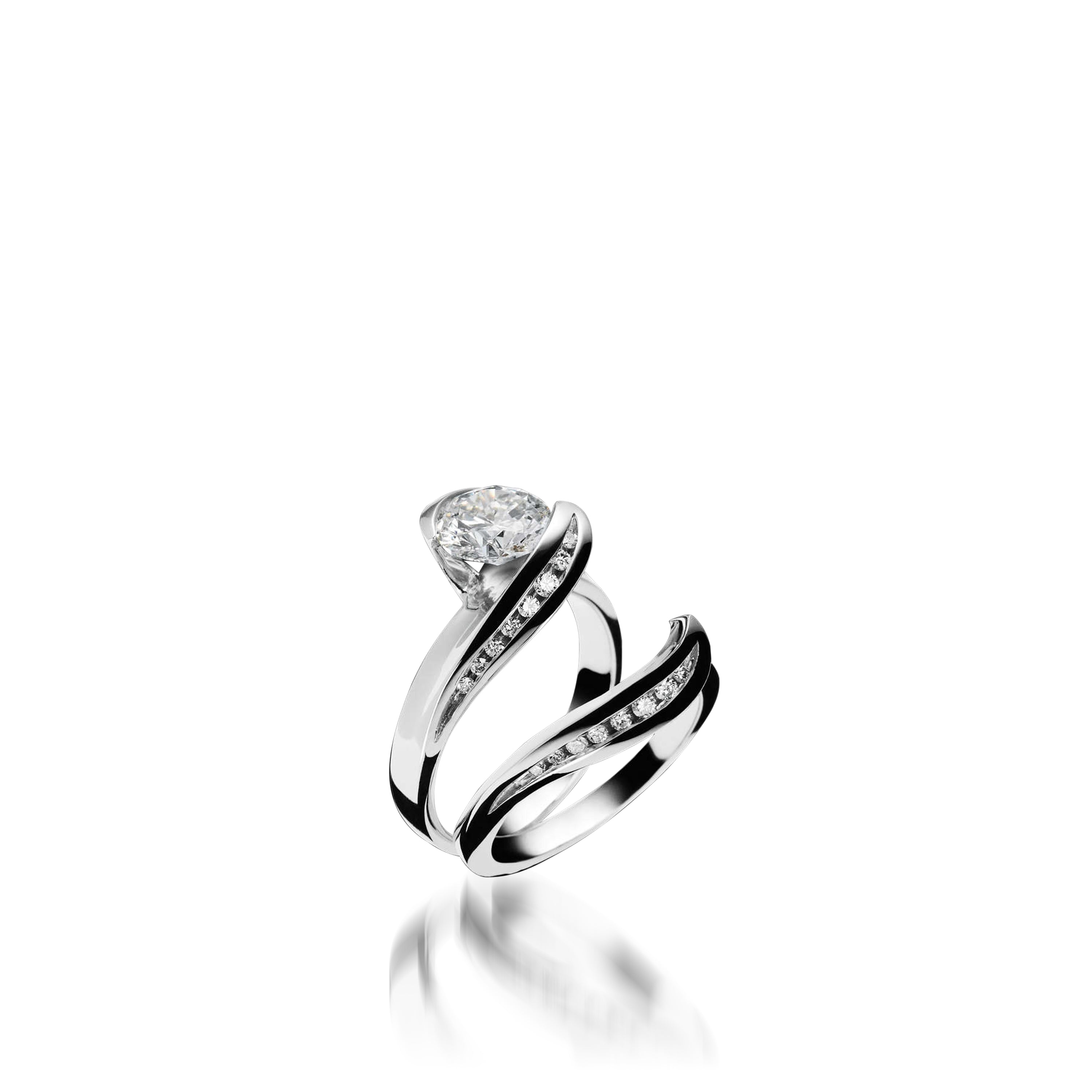 Apropos Plus White Gold Engagement Ring