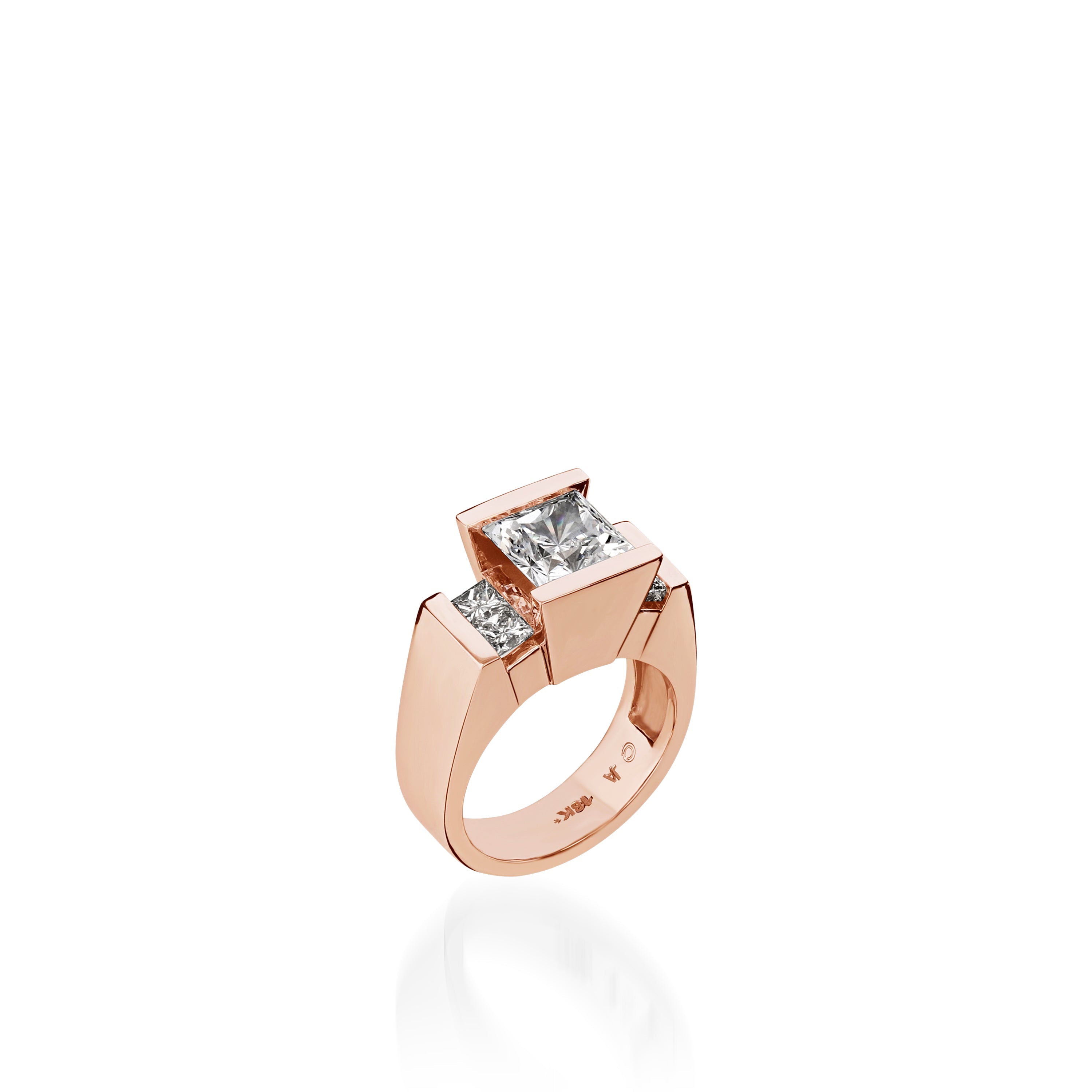 Ventana Yellow Gold Engagement Ring