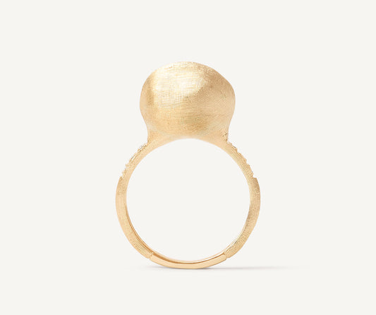 18kt yellow gold and diamond ring