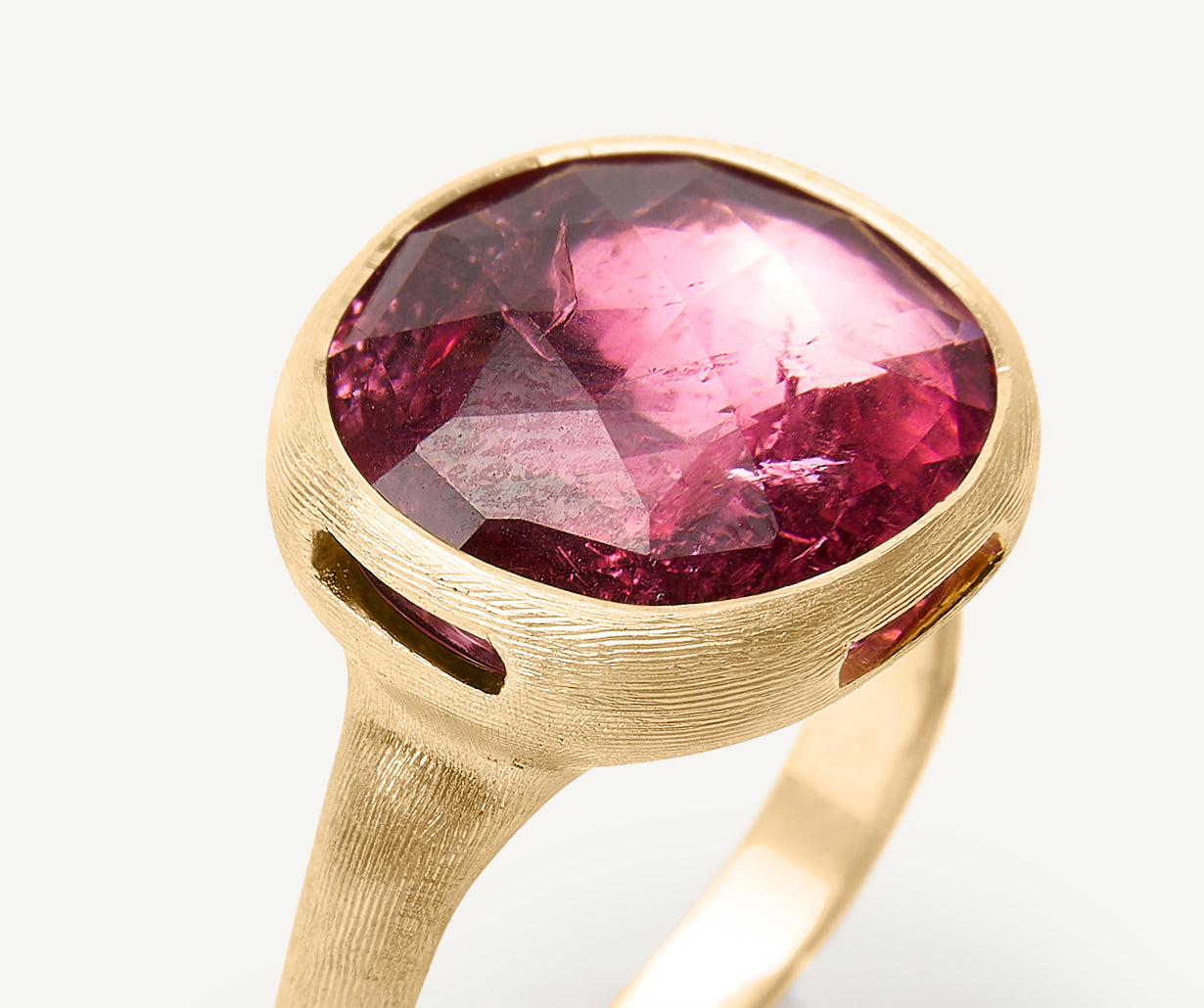 Pink tourmaline ring, large