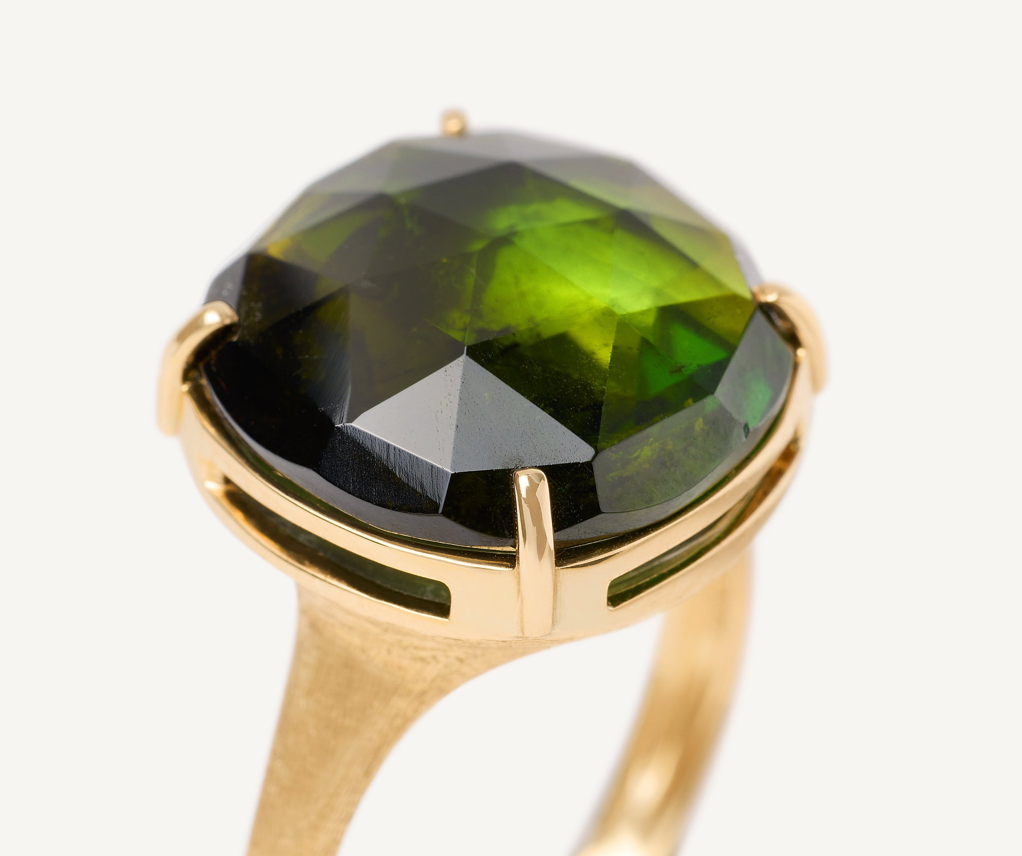 18kt Yellow Gold Green Tourmaline Ring