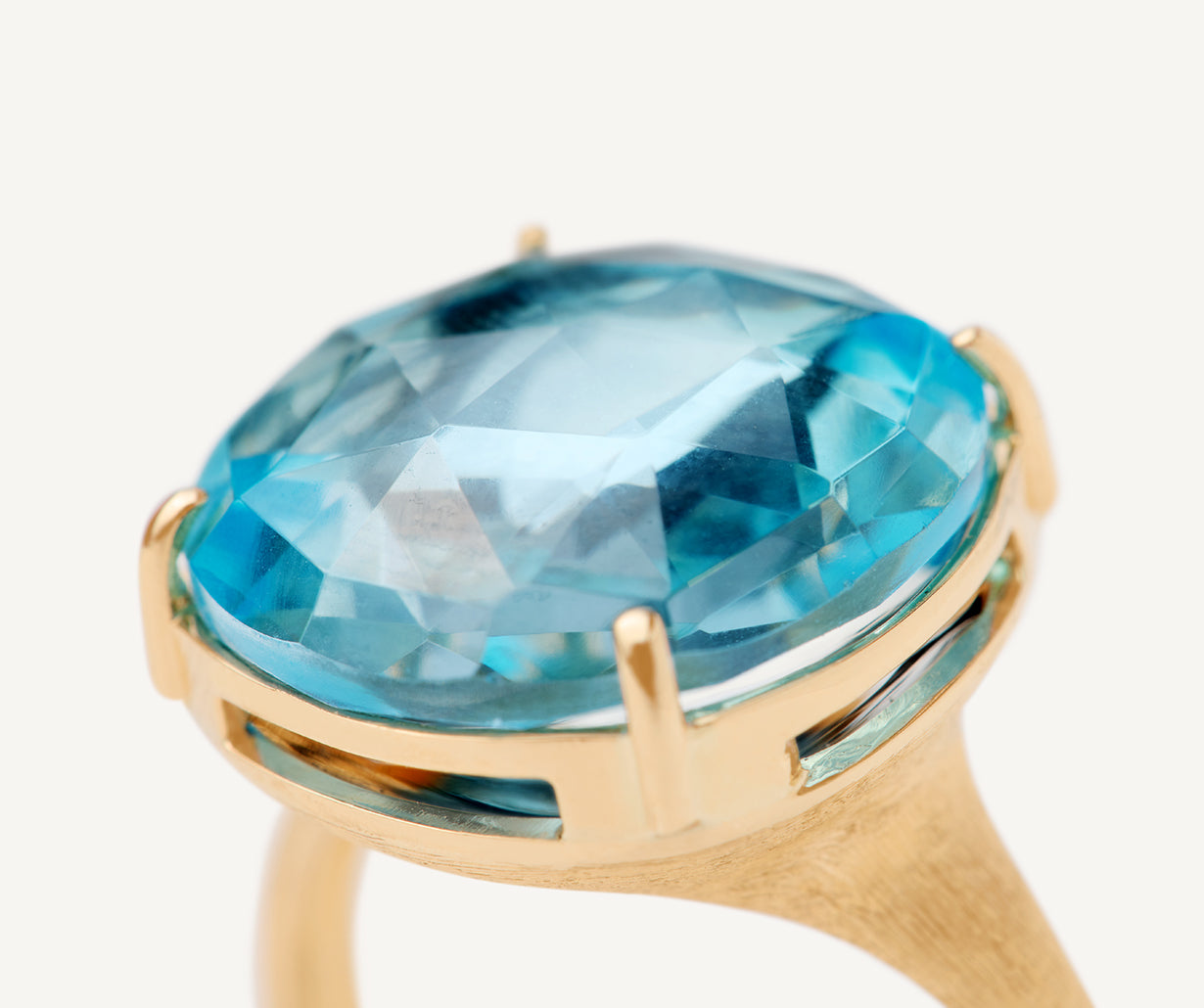 18kt Yellow Gold Sky Topaz ring
