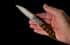 William Henry Automatic opening folding knife with hand-forged damascus and woolly mammoth tusk B22 EPIC