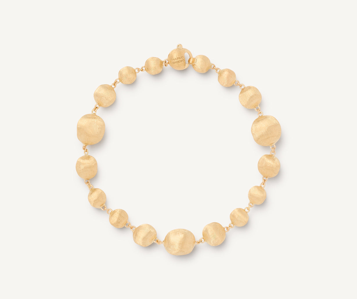 18kt yellow gold mixed bead bracelet