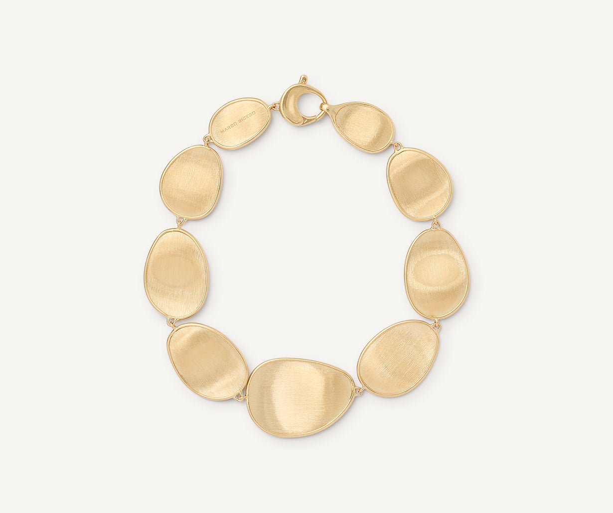 18kt yellow gold graduated thin bracelet
