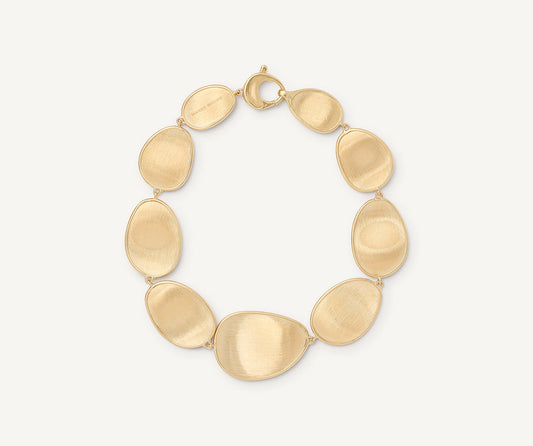 18kt yellow gold graduated thin bracelet