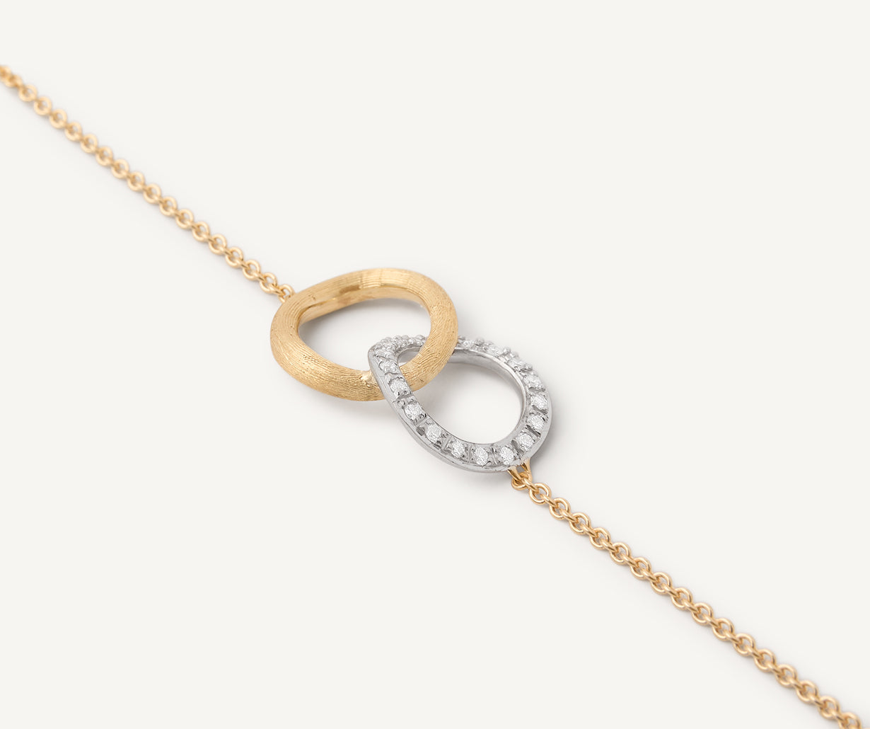 Infinity diamond bracelet with adjustable chain