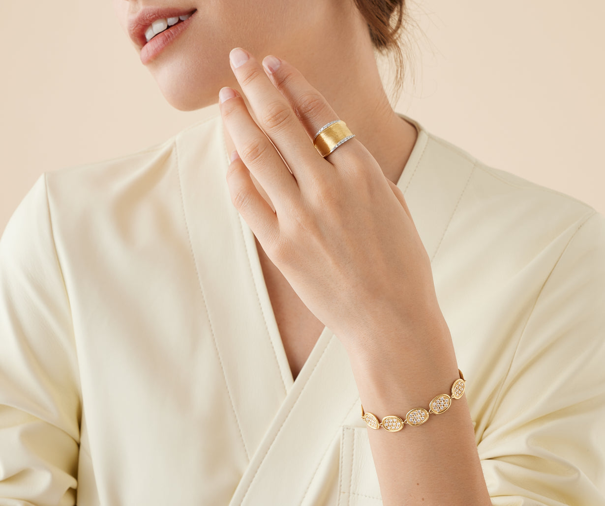 Diamond pavé bracelet
