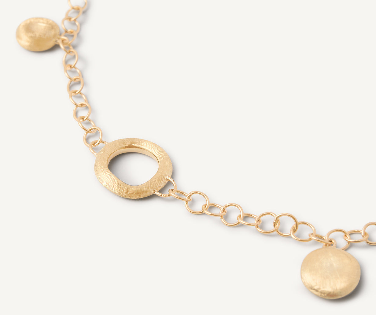 18kt yellow gold charm bracelet