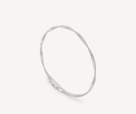 White gold bangle bracelet