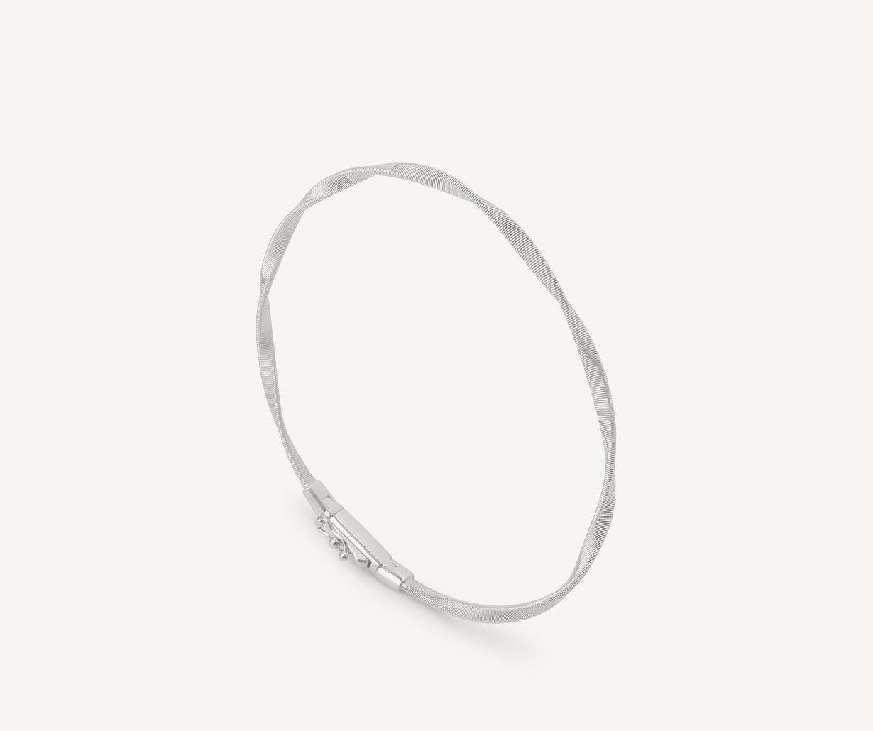 White gold bangle bracelet
