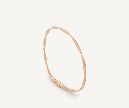 Rose gold bangle bracelet