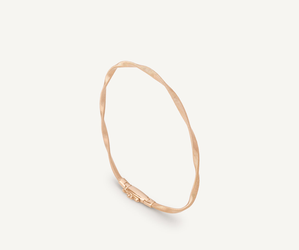 Rose gold bangle bracelet