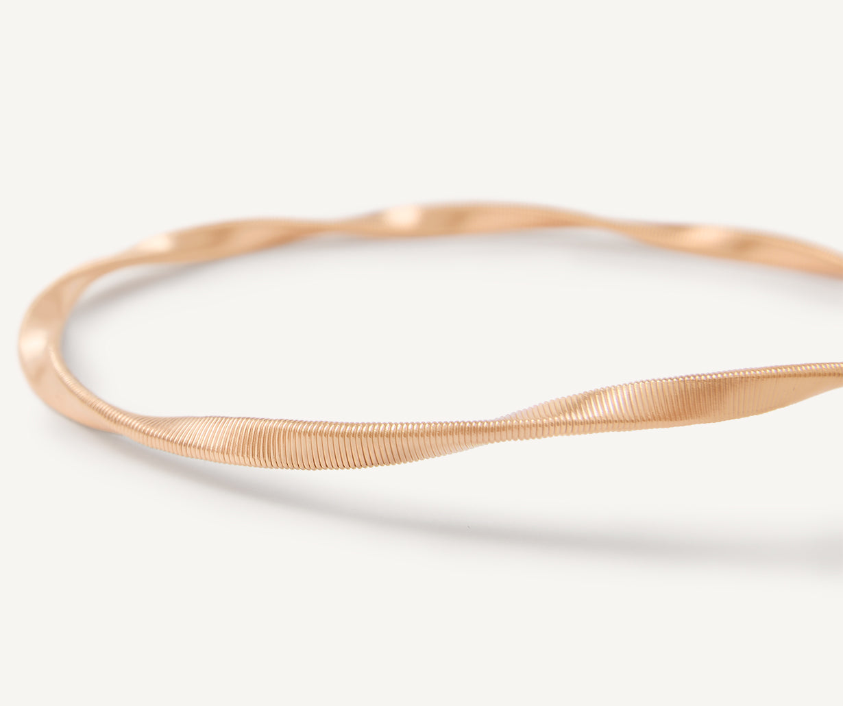 Rose gold bangle bracelet