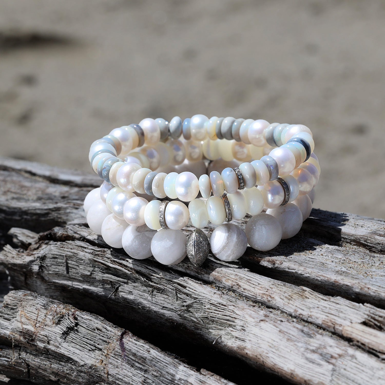 Bondi Shores Stack - White & Grey Mix BNDL36