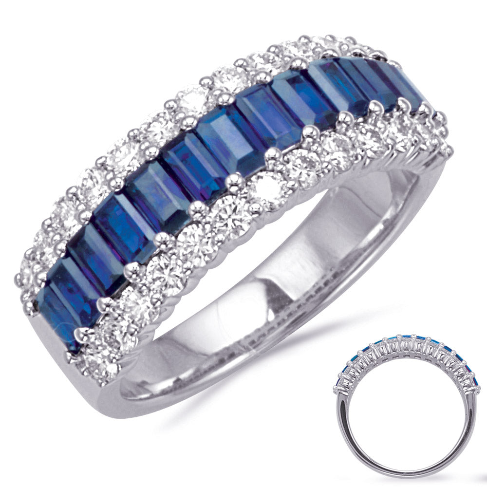 This Gem Stone Ring is available in 14K White Gold. There are a total of 39 stones. There are Rounds with a total carat weight of 0.77 set in a Prong Set setting.