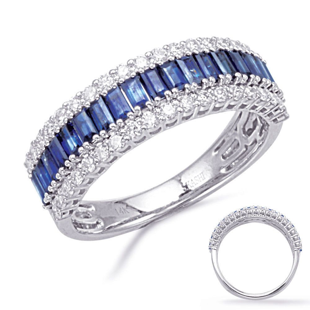This Gem Stone Ring is available in 14K White Gold. There are a total of 57 stones. There are Rounds with a total carat weight of 0.45 set in a Micro Prong|Prong Set setting.