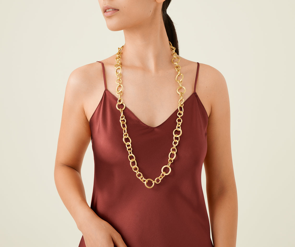Double clasp link necklace