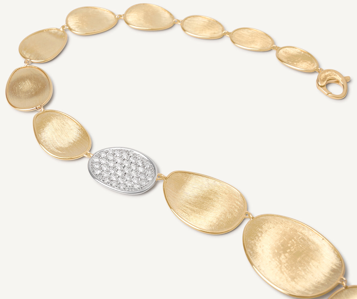 Gold diamond necklace