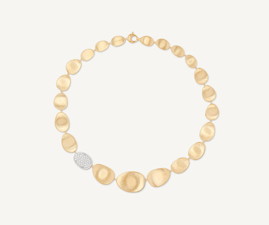 Gold diamond necklace