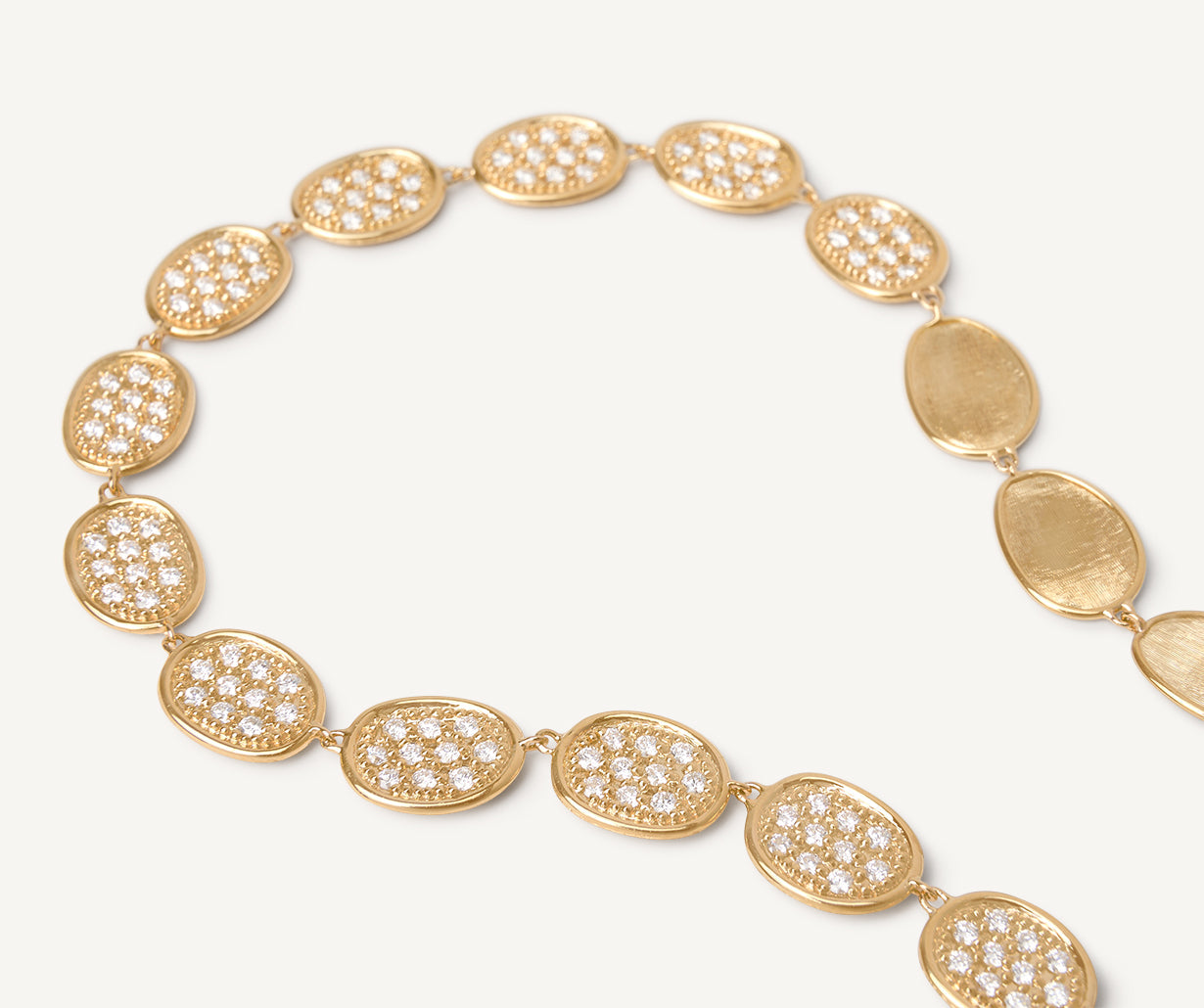 Gold diamond necklace