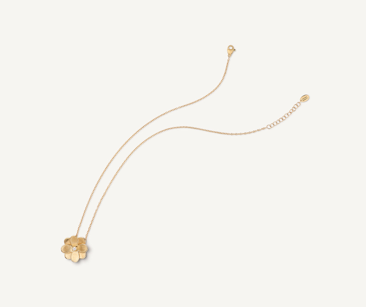 Necklace with diamond pendant