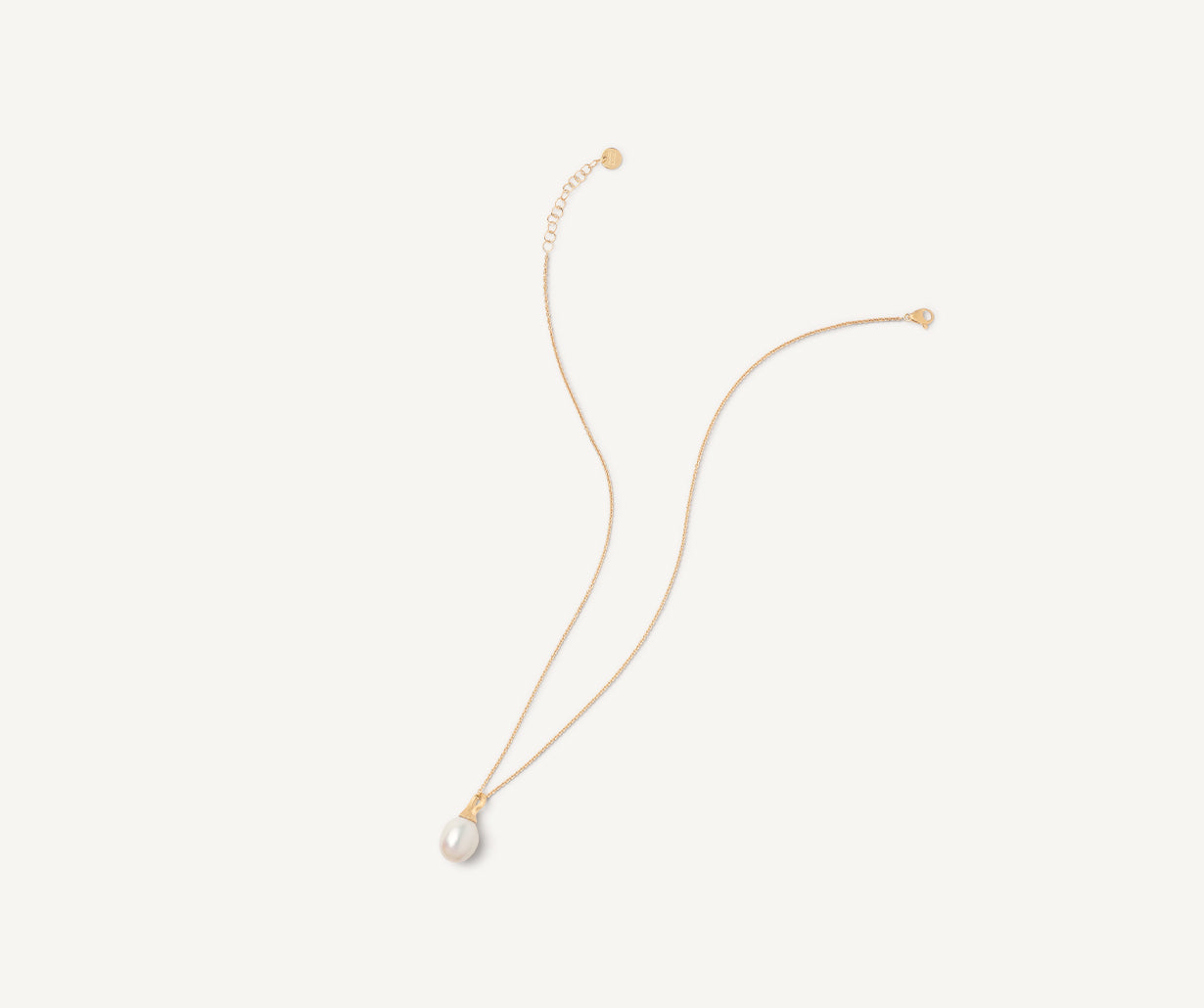 18kt yellow gold pendant with pearl