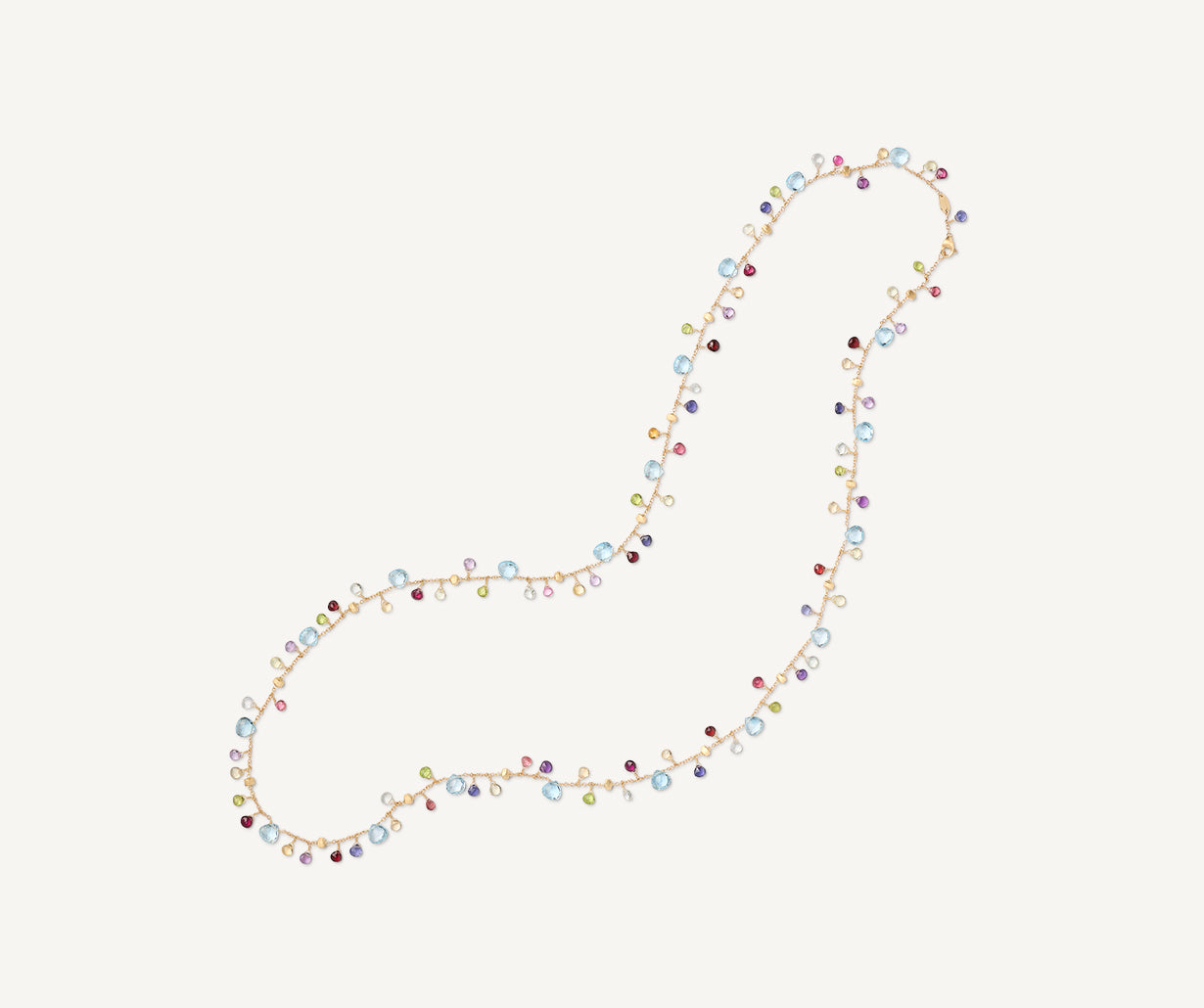 Sautoir with multicolored gems