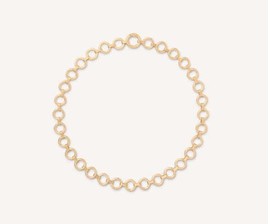 Yellow gold collar necklace
