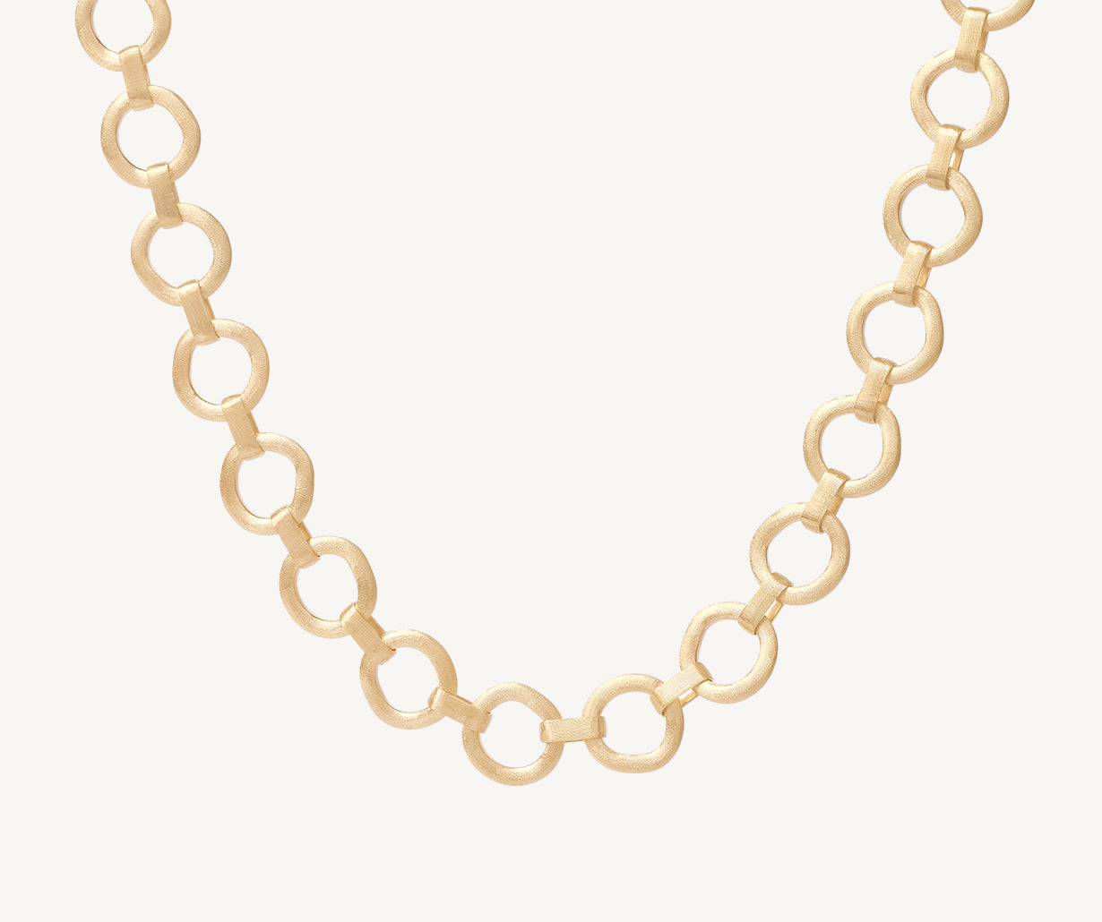 Yellow gold collar necklace