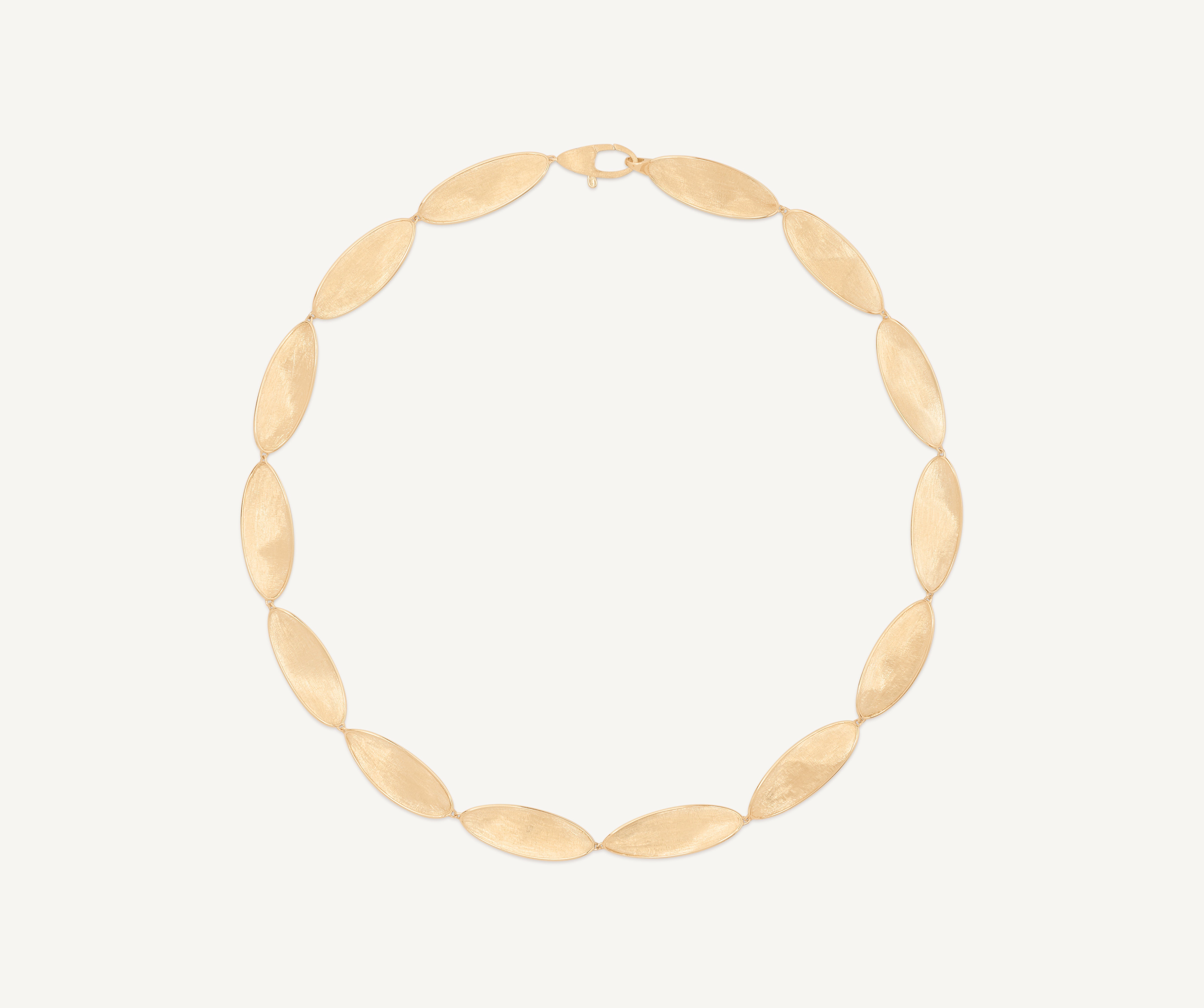 18kt yellow gold leaf necklace