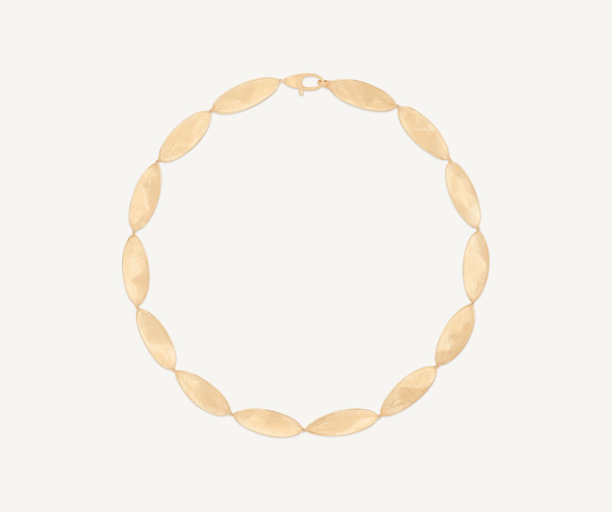 18kt yellow gold leaf necklace