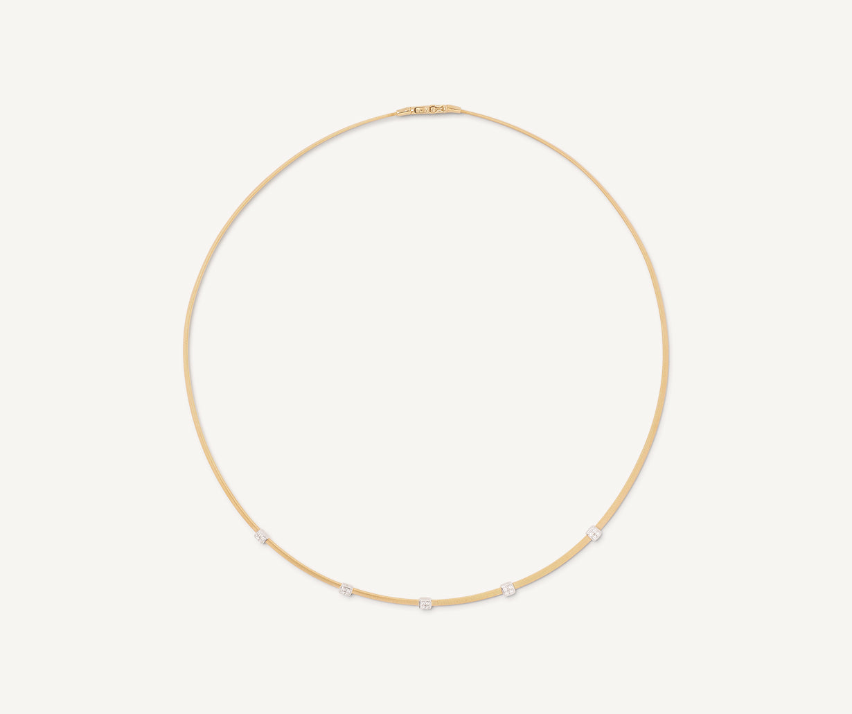 Fine gold necklace with diamonds
