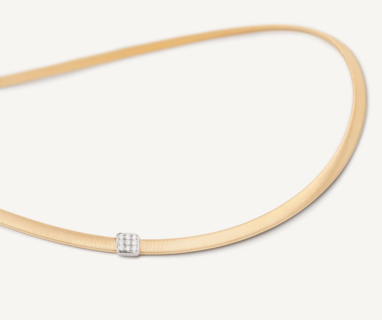 Gold diamond necklace