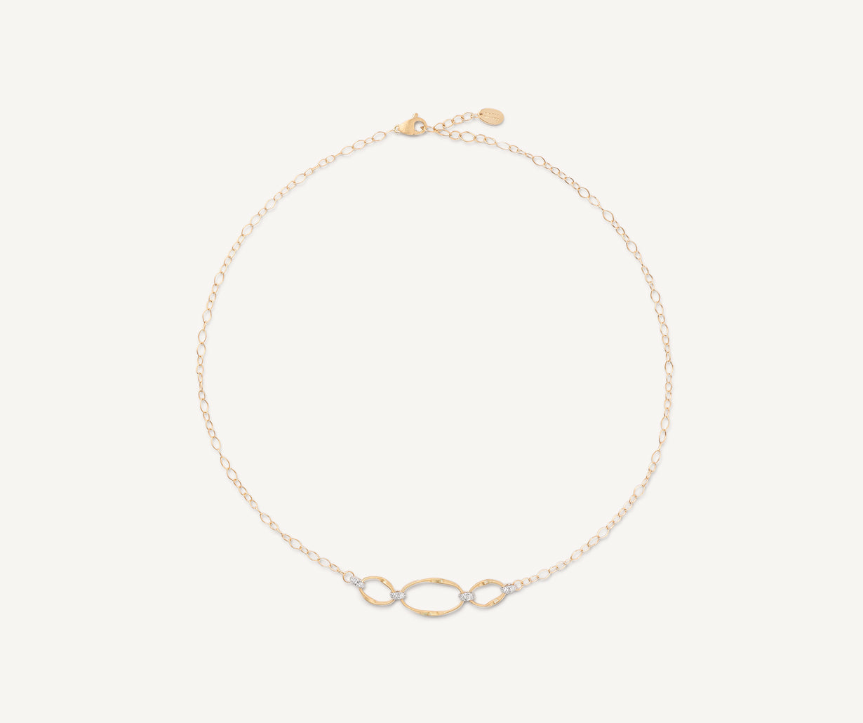 Gold diamond necklace