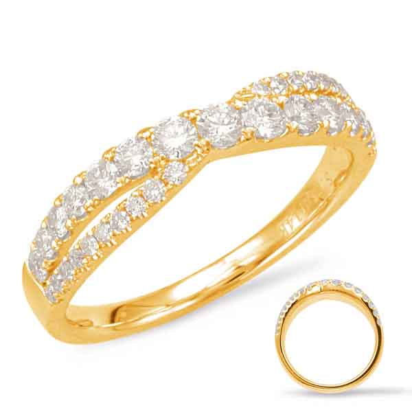 This Fashion Ring is available in 14K Yellow Gold. There are a total of 35 stones. There are Rounds with a total carat weight of 0.56 set in a Micro Prong|Prong Set setting.