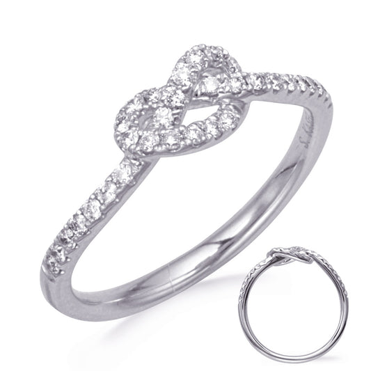 This Fashion Ring is available in 14K White Gold. There are a total of 32 stones. There are Rounds with a total carat weight of 0.28 set in a Micro Prong setting.