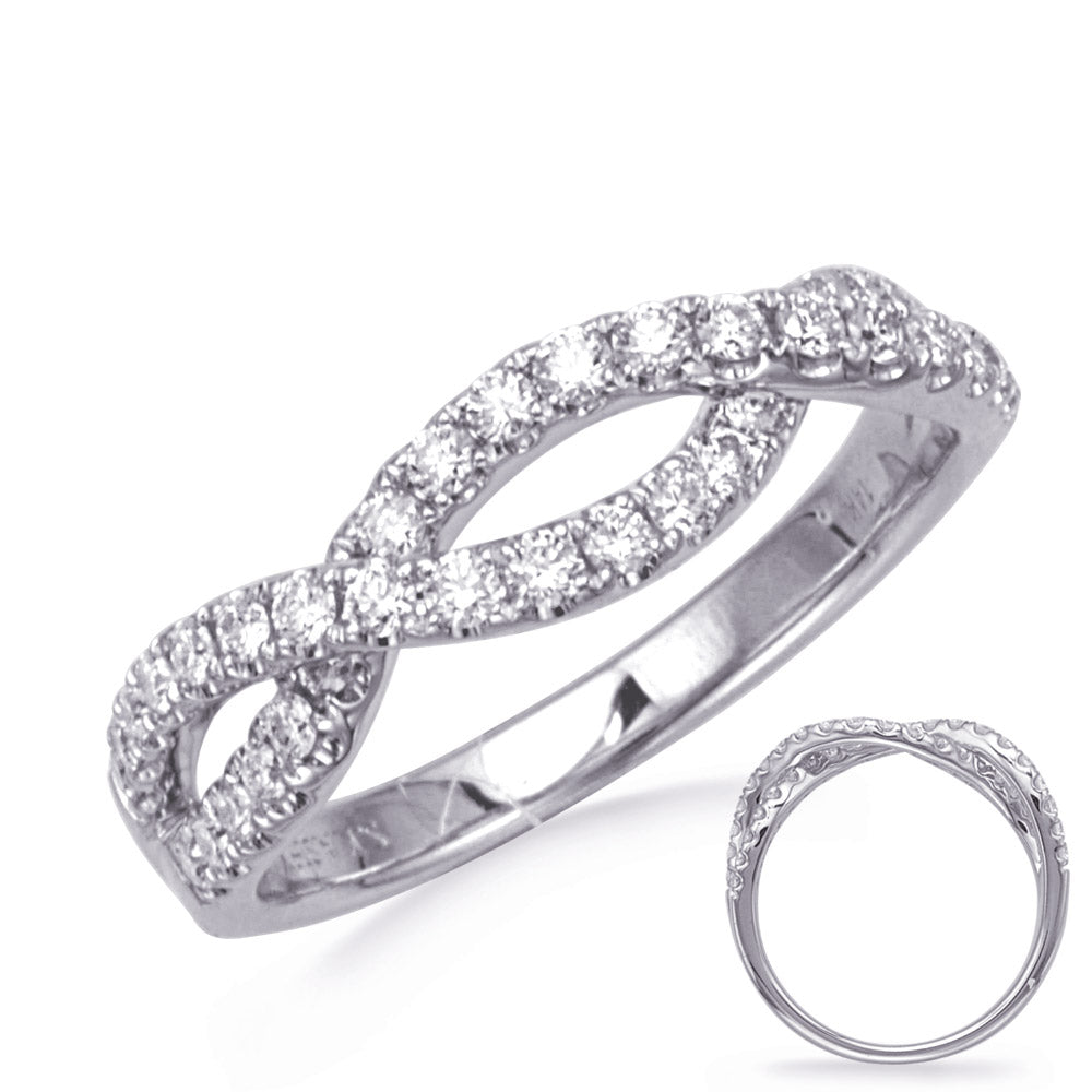 This Fashion Ring is available in 14K White Gold. There are a total of 40 stones. There are Rounds with a total carat weight of 0.49 set in a  setting.