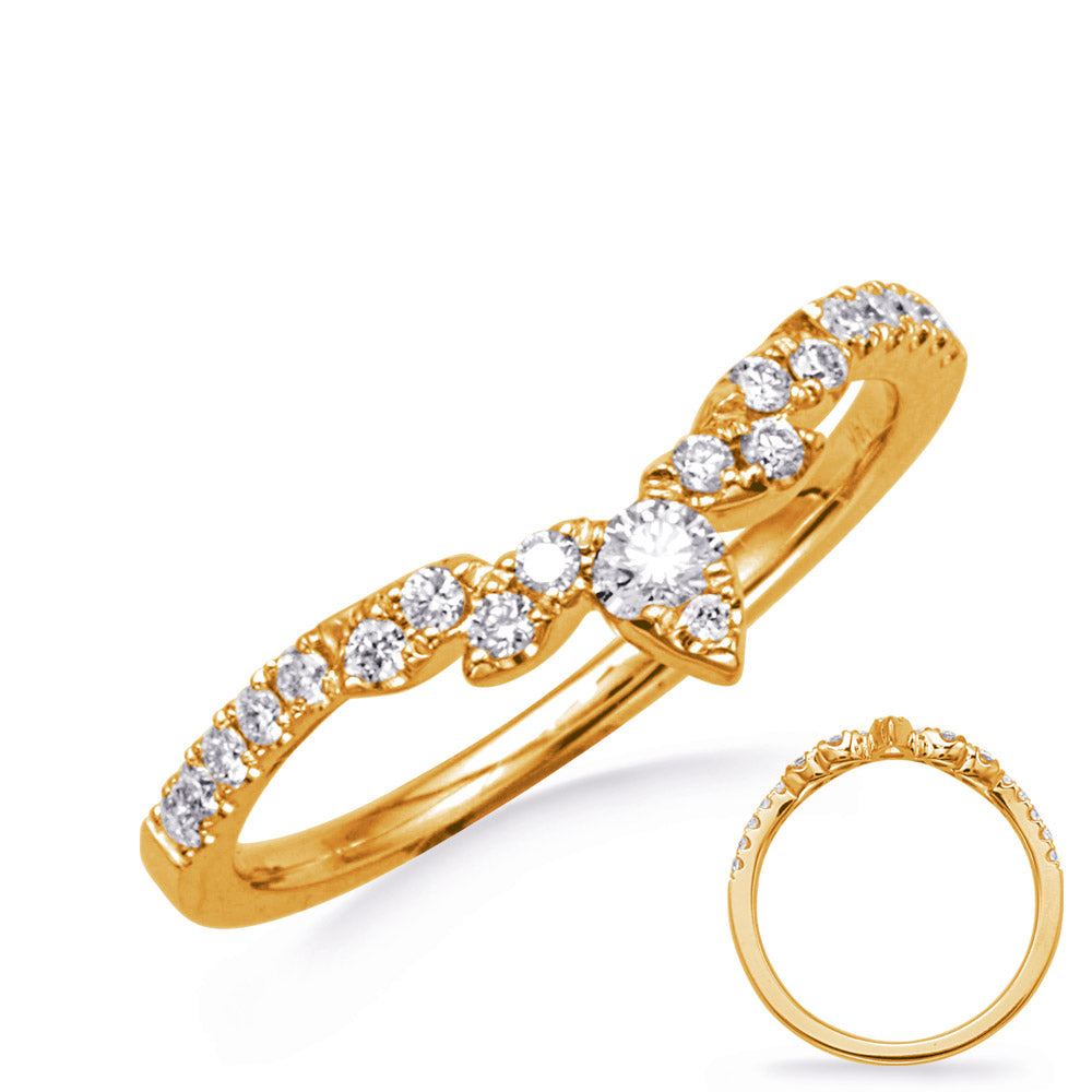 This Fashion Ring is available in 14K Yellow Gold. There are a total of 20 stones. There are Rounds with a total carat weight of 0.25 set in a Micro Prong setting.