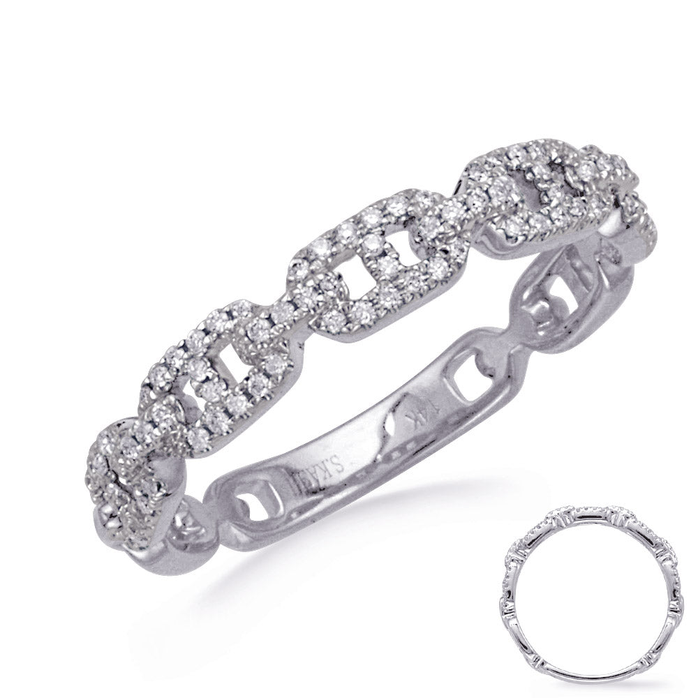 This Fashion Ring is available in 14K White Gold. There are a total of 90 stones. There are Rounds with a total carat weight of 0.23 set in a Micro Prong setting.