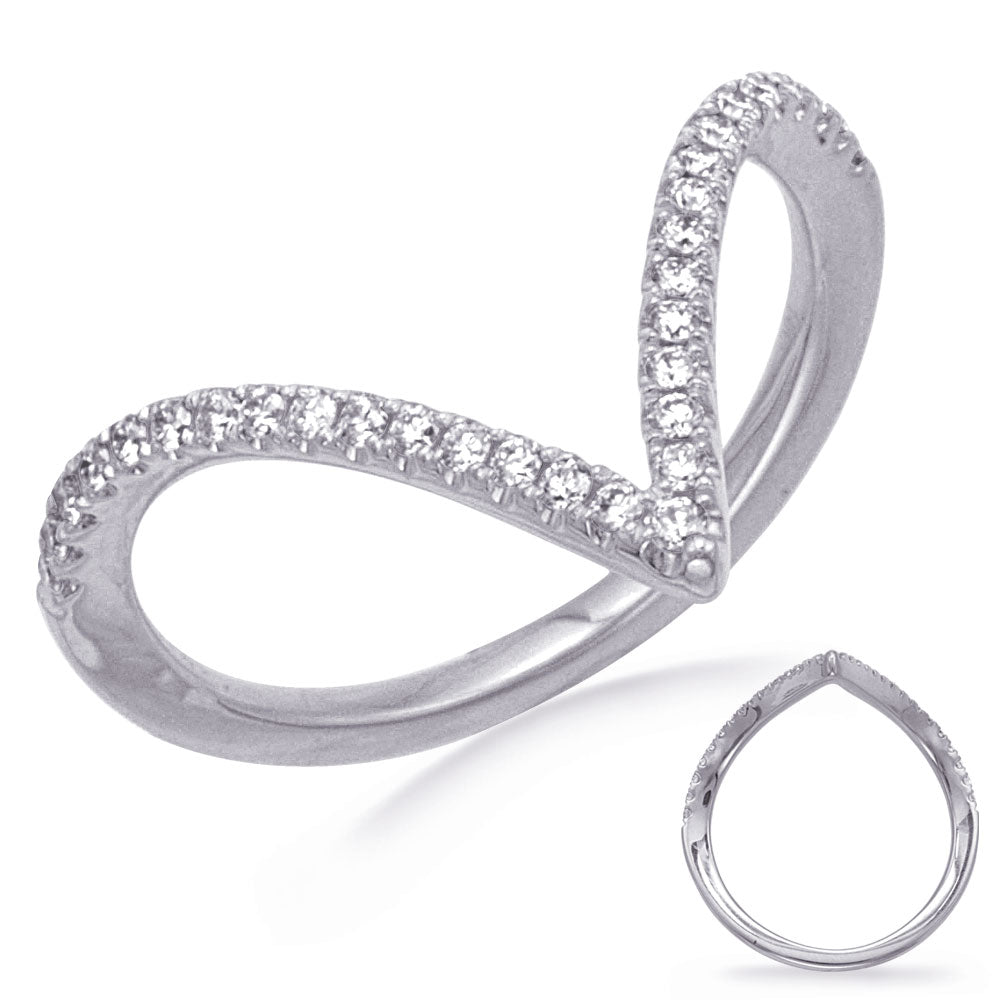 This Fashion Ring is available in 14K White Gold. There are a total of 31 stones. There are Rounds with a total carat weight of 0.22 set in a Prong Set setting.