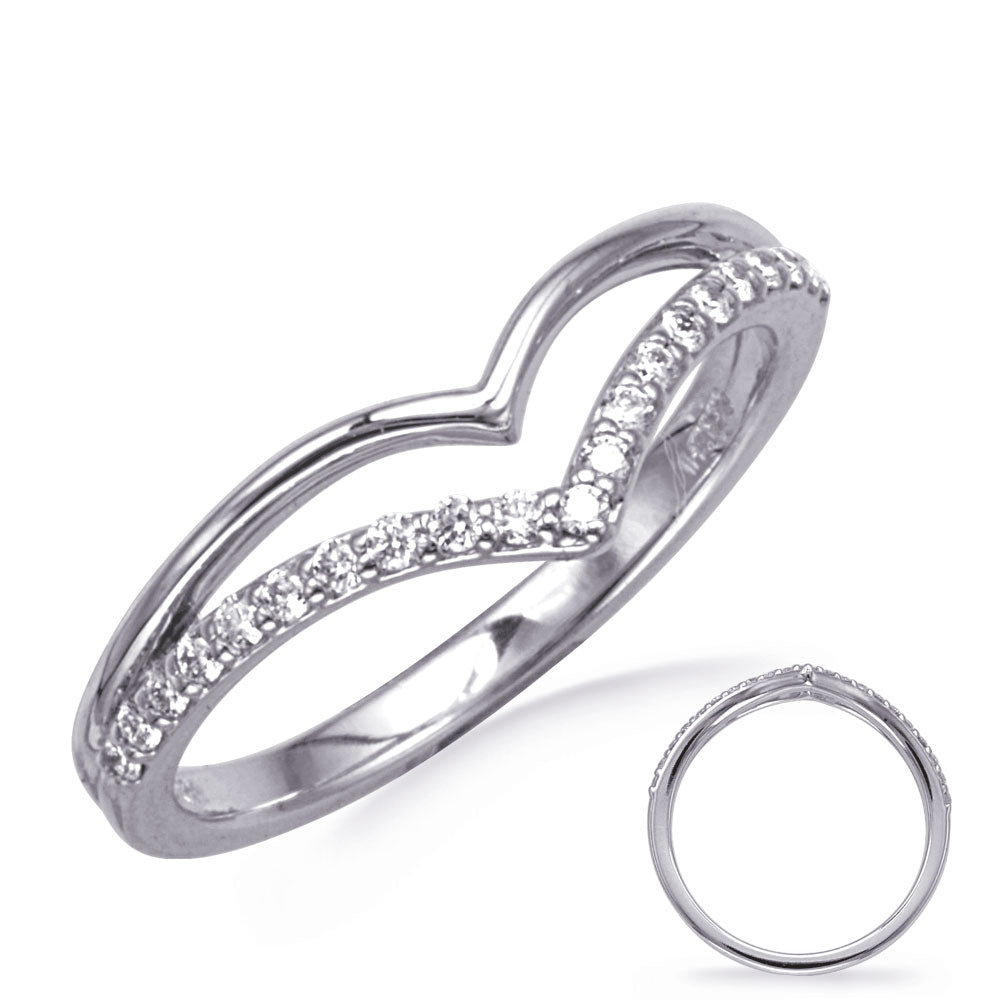 This Fashion Ring is available in 14K White Gold. There are a total of 21 stones. There are Rounds with a total carat weight of 0.17 set in a Micro Prong setting.