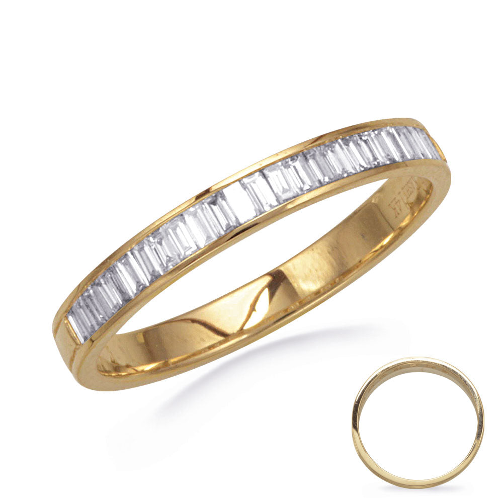 This Fashion Ring is available in 14K Yellow Gold. There are a total of 26 stones. There are Baguette with a total carat weight of 0.28 set in a Channel Set setting.