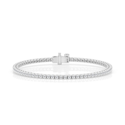 14K White Gold Tennis Bracelet MR-LGD-DB0740P-GW3