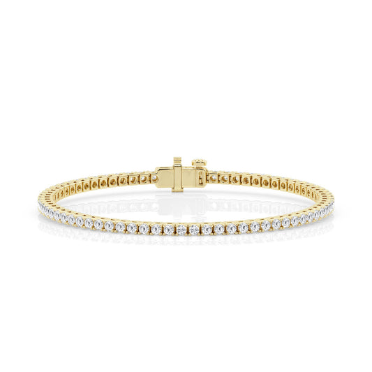 14K Yellow Gold Tennis Bracelet MR-LGD-DB0740P-GY3-MR